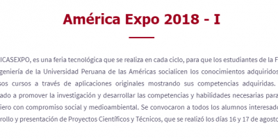 America expo 2018-I